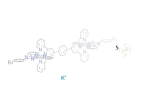 [(2,4-bis(2-pyridyl)-6-p-bromophenyl-1,3,5-triazine)Ru(1,4-bis(2,2':6',2''-terpyridin-4'-yl)benzene)Ru(2,4-bis(2-pyridyl)-6-p-bromophenyl-1,3,5-triazine)](PF6)4*KPF6