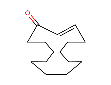 Molecular Structure of 56345-01-8 (2-Cyclopentadecen-1-one, (2E)-)