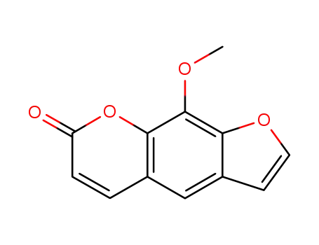 Molecular Structure of 298-81-7 (8-Methoxypsoralen)