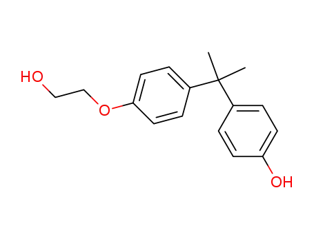 Molecular Structure of 2065-16-9 (4-[1-[4-(2-Hydroxyethoxy)phenyl]-1-methylethyl]phenol)