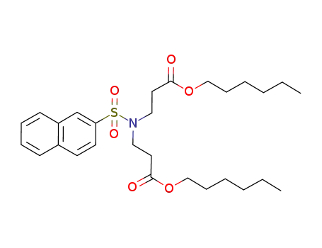 dihexyl 3,3'-(naphthalene-2-sulfonylazanediyl)dipropanoate