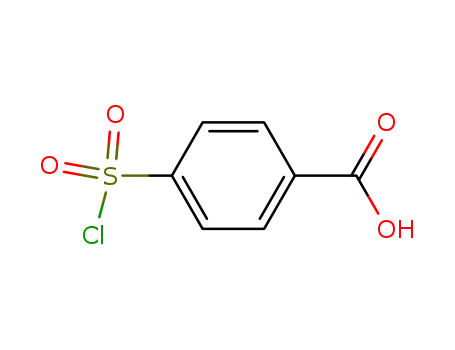 Molecular Structure of 10130-89-9 (Benzoic acid,4-(chlorosulfonyl)-)