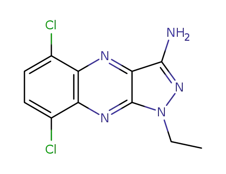 3-amino-5,8-dichloro-1-ethylflavazole