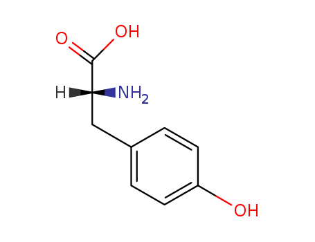 556-02-5,D-Tyrosine,(R)-3-(p-Hydroxyphenyl)alanine;D-Tyrosin;(R)-2-Amino-3-(p-hydroxyphenyl)propionic acid;H-D-Tyr-OH;D-Tyrosine(556-02-5);