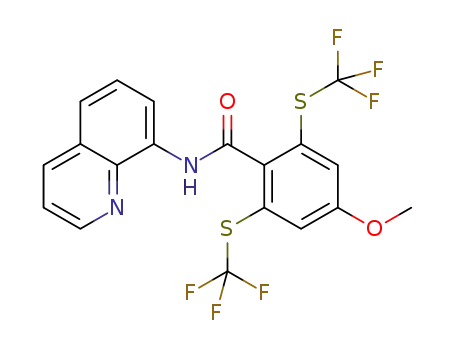 N-(2,6-di(trifluoromethylthio)-4-methoxybenzoyl)-8-aminoquinoline
