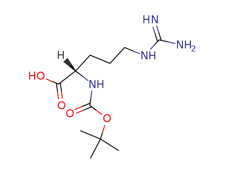 Molecular Structure of 13726-76-6 (BOC-ARG-OH)