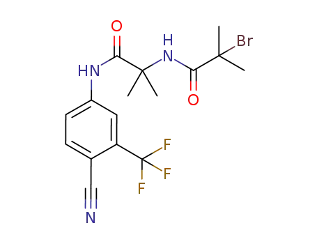 2-bromo-N-(1-{[4-cyano-3-(trifluoromethyl)phenyl]carbamoyl}-1-methylethyl)-2-methylpropanamide