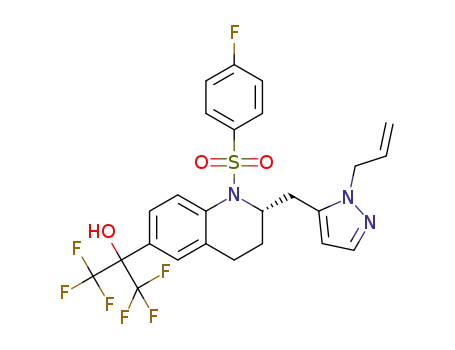 (S)-2-(2-((1-allyl-1H-pyrazol-5-yl)methyl)-1-((4-fluorophenyl)sulfonyl)-1,2,3,4-tetrahydroquinolin-6-yl)-1,1,1,3,3,3-hexafluoropropan-2-ol