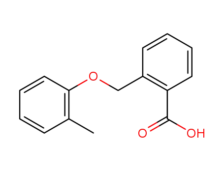 Molecular Structure of 108475-90-7 (2-(2-methy1phenoxymethy1)benzioc  acid)
