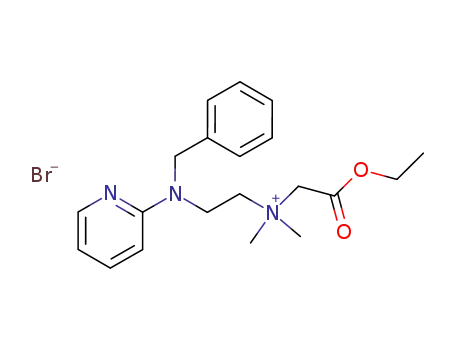 ethoxycarbonylmethyl-[2-(benzyl-[2]pyridyl-amino)-ethyl]-dimethyl-ammonium; bromide