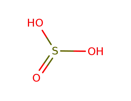 Molecular Structure of 7782-99-2 (Sulfurous acid)