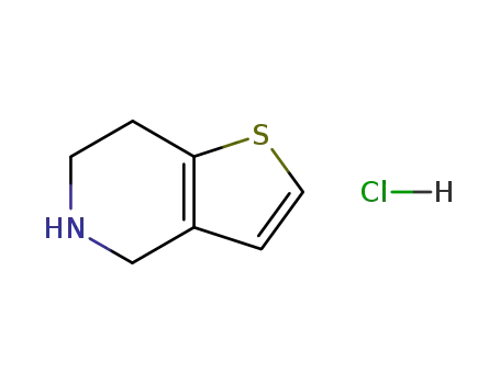 Molecular Structure of 28783-41-7 (4,5,6,7-Tetrahydrothieno[3,2,c] pyridine hydrochloride)