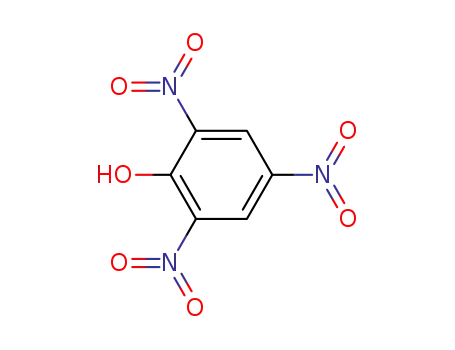 Molecular Structure of 88-89-1 (2,4,6-Trinitrophenol)
