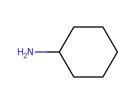 108-91-8,Cyclohexanamine,Cyclohexylamine(6CI,8CI);1-Aminocyclohexane;1-Cyclohexylamine;Aminocyclohexane;Aminohexahydrobenzene;Benzenamine, hexahydro-;Hexahydroaniline;Monocyclohexylamine;Cyclohexylamine  Acid;