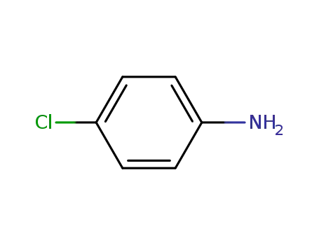 Molecular Structure of 106-47-8 (4-Chloroaniline)