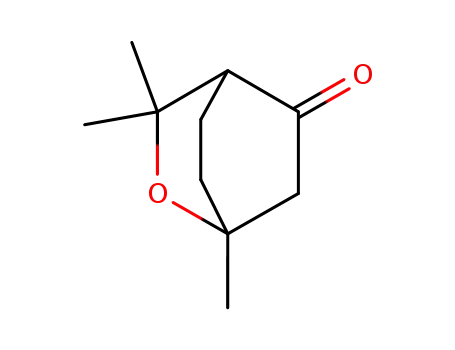 Molecular Structure of 101221-23-2 (2-Oxabicyclo[2.2.2]octan-5-one, 1,3,3-trimethyl-)