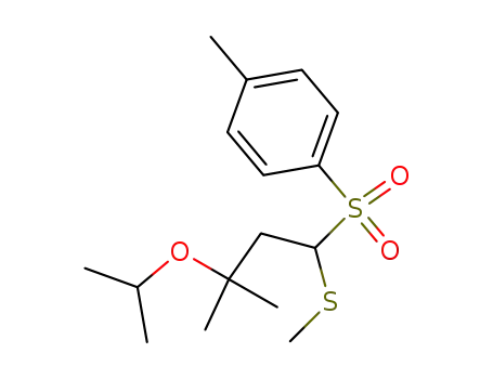 1-(3-Isopropoxy-3-methyl-1-methylsulfanyl-butane-1-sulfonyl)-4-methyl-benzene