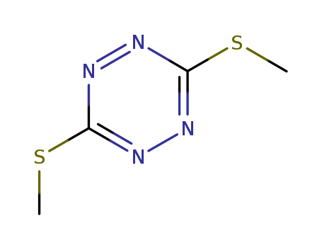 Molecular Structure of 1672-34-0 (1,2,4,5-Tetrazine, 3,6-bis(methylthio)-)