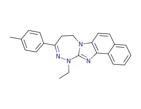 11-Ethyl-9-p-tolyl-8,11-dihydro-7H-6b,10,11,12-tetraaza-naphtho[2,1-a]azulene