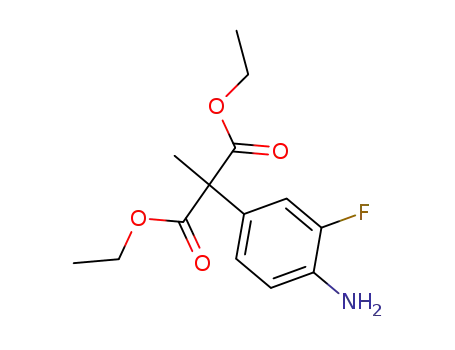 Molecular Structure of 78543-08-5 (diethyl (4-amino-3-fluorophenyl)methylmalonate)