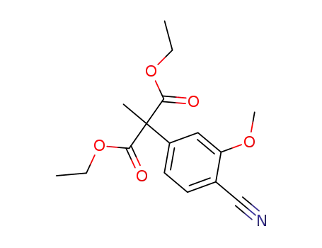 2-(4-Cyano-3-methoxy-phenyl)-2-methyl-malonic acid diethyl ester