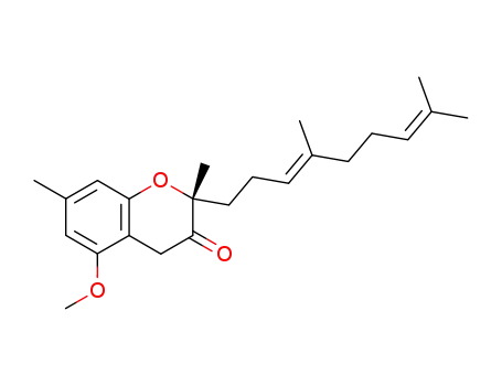 (R)-2-((E)-4,8-Dimethyl-nona-3,7-dienyl)-5-methoxy-2,7-dimethyl-chroman-3-one