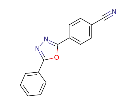 Molecular Structure of 1874-33-5 (Benzonitrile, 4-(5-phenyl-1,3,4-oxadiazol-2-yl)-)