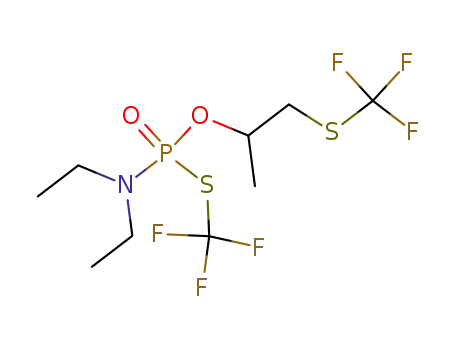 O-(1-methyl, 2-S-trifluoromethyl)ethyl S-trifluoromethyl N,N-diethylamidophosphorothioate