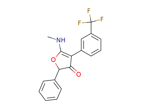 (+-)-5-(Methylamino)-2-phenyl-4-(3-(trifluoromethyl)phenyl)-3(2h)-furanone(96525-23-4)