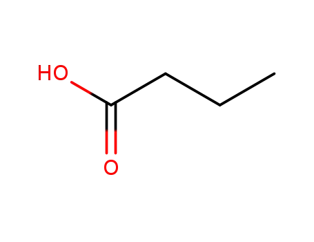 Molecular Structure of 107-92-6 (n-Butanoic acid)