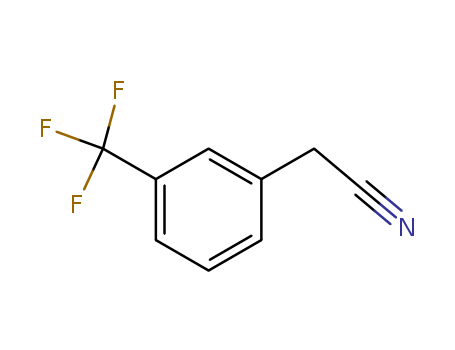 2338-76-3,3-Trifluoromethylbenzylcyanide,Acetonitrile,(a,a,a-trifluoro-m-tolyl)- (7CI,8CI);(a,a,a-Trifluoro-m-tolyl)acetonitrile;1-[3-(Trifluoromethyl)phenyl]acetonitrile;3-(Trifluoromethyl)benzyl cyanide;m-Trifluoromethylbenzyl cyanide;m-Trifluoromethylphenylacetonitrile;