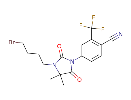 4-[3-(4-bromo-butyl)-4,4-dimethyl-2,5-dioxo-imidazolidin-1-yl]-2-trifluoromethylbenzonitrile