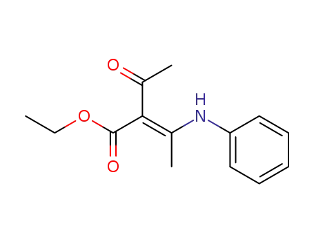 2-acetyl-3-phenylaminobut-2-enoic acid ethyl ester