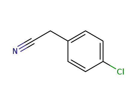 Molecular Structure of 140-53-4 (4-Chlorobenzyl cyanide)