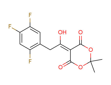 5-[1-Hydroxy-2-(2,4,5-trifluorophenyl)ethylidene]-2,2-dimethyl-1,3-dioxane-4,6-dione(764667-64-3)