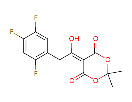 1,3-Dioxane-4,6-dione,5-[1-hydroxy-2-(2,4,5-trifluorophenyl)ethylidene]-2,2-dimethyl-