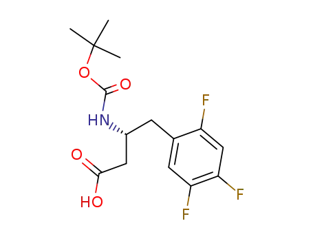 (3R)-3-[(1,1-dimethylethoxycarbonyl)amino]-4-(2,4,5-trifluorophenyl)butanoic acid