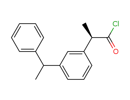 (R),(R',S')-2-[3-(α-methylbenzyl)phenyl]propionyl chloride