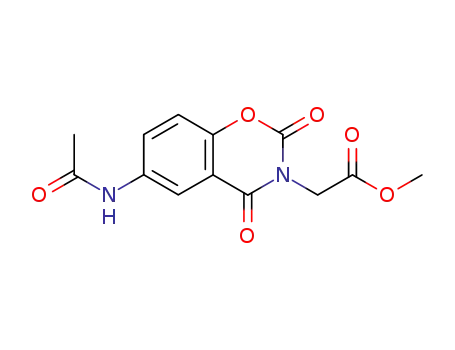 (6-acetylamino-2,4-dioxo-4H-benzo[e][1,3]oxazin-3-yl)-acetic acid methyl ester
