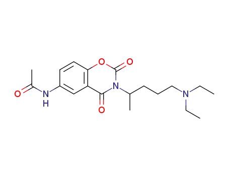 6-acetylamino-3-(4-diethylamino-1-methyl-butyl)-benzo[e][1,3]oxazine-2,4-dione