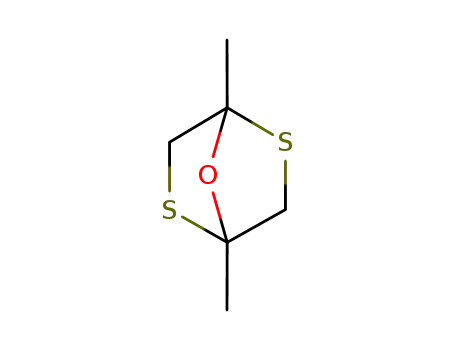 Molecular Structure of 66928-24-3 (7-Oxa-2,5-dithiabicyclo[2.2.1]heptane, 1,4-dimethyl-)
