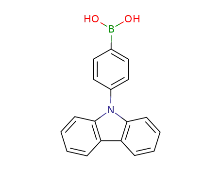 Molecular Structure of 419536-33-7 (4-(9H-Carbozol-9-yl)phenylboronic acid)