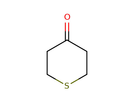 Molecular Structure of 1072-72-6 (Tetrahydrothiopyran-4-one)