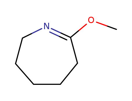 2525-16-8,7-METHOXY-3,4,5,6-TETRAHYDRO-2H-AZEPINE,1-Aza-2-methoxy-1-cycloheptene;2-Methoxy-1-azacycloheptene;2-Methoxy-4,5,6,7-tetrahydro-3H-azepine;3,4,5,6-Tetrahydro-7-methoxy-2H-azepine;4,5,6,7-Tetrahydro-2-methoxy-3H-azepine;7-Methoxy-3,4,5,6-tetrahydro-2H-azepine;Caprolactim O-methyl ether;Caprolactim methyl ether;NSC 31263;NSC 523095;O-Methyl-e-caprolactim;O-Methylcaprolactim;e-Caprolactim methyl ether;
