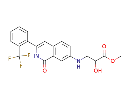 methyl 2-hydroxy-3-[1-oxo-3-(2-trifluoromethylphenyl)-1,2-dihydroisoquinolin-7-ylamino]propionate