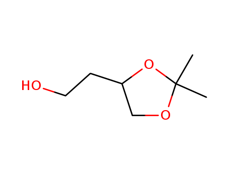 5754-34-7,4-(2-HYDROXYETHYL)-2,2-DIMETHYL-1,3-DIOXOLANE,2-(2,2-Dimethyl-1,3-dioxolan-4-yl)ethanol;2,2-Dimethyl-1,3-dioxolan-4-ethanol;4-(2-Hydroxyethyl)-2,2-dimethyl-1,3-dioxolane;dl-1,2-Isopropylidene-1,2,4-butanetriol;Acetone cyclic(2-hydroxyethyl)ethylene acetal;