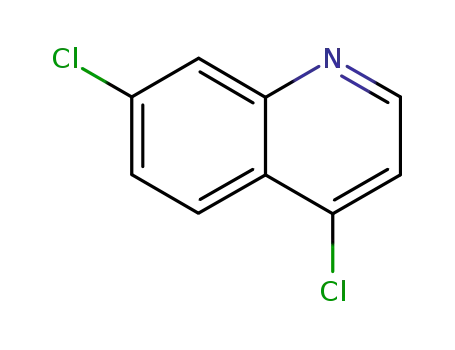 Molecular Structure of 86-98-6 (4,7-Dichloroquinoline)