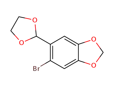 Molecular Structure of 2139-43-7 (5-BROMO-6-[1,3]DIOXOLAN-2-YL-BENZO[1,3]DIOXOLE)