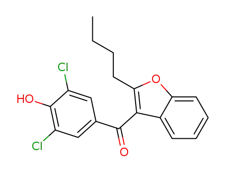 2-n-butyl-3-(3',5'-dichloro-4'-hydroxybenzoyl)benzofuran