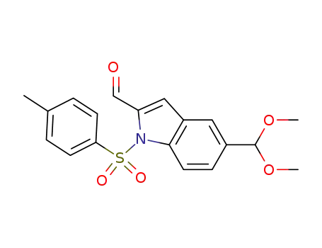 5-dimethoxymethyl-1-(4-methylphenyl)sulfonylindole-2-carboxaldehyde